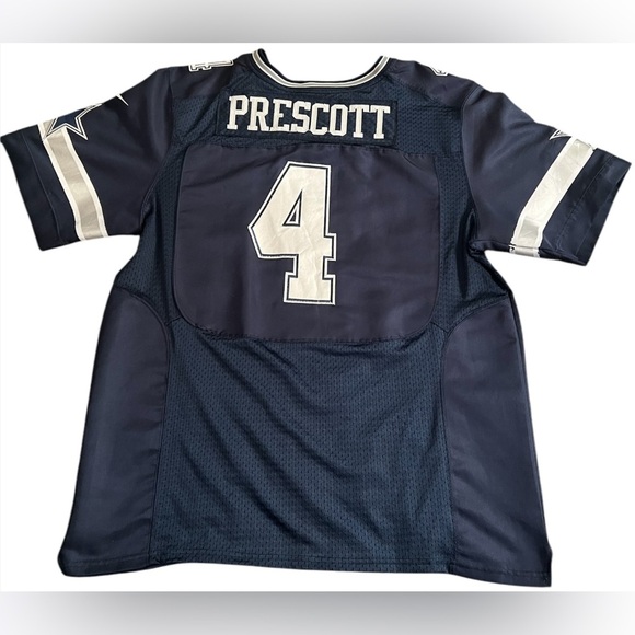 Dak Prescott Jersey #4 Navy Stitched NFL Football Dallas Cowboys QB - Picture 2 of 12